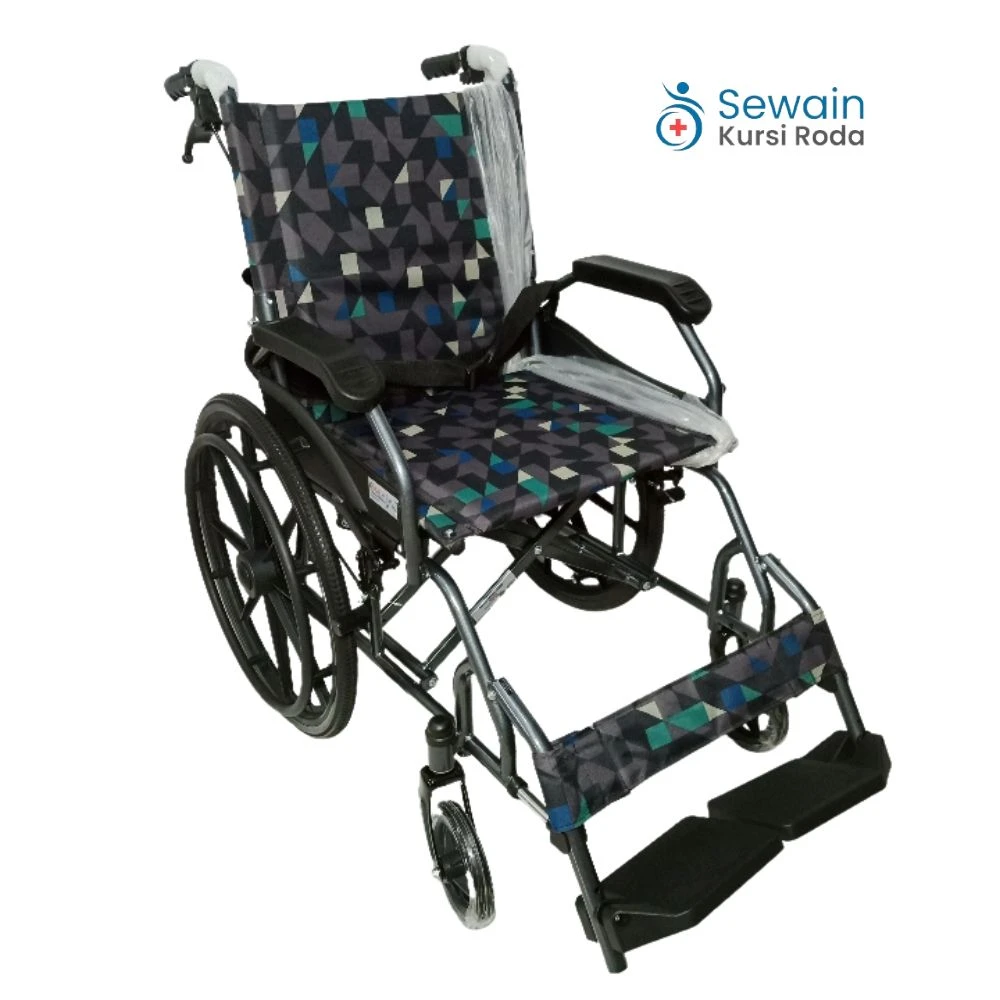 (BARU) Kursi Roda OneHealth Semi Travel Racing (KKVA)