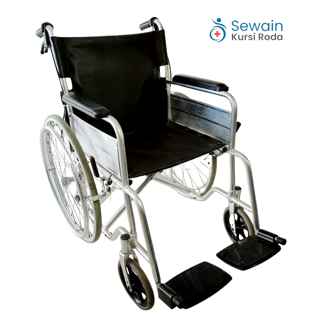 (SECOND) KURSI RODA STANDAR RUJI ALUMINIUM (134/FA)