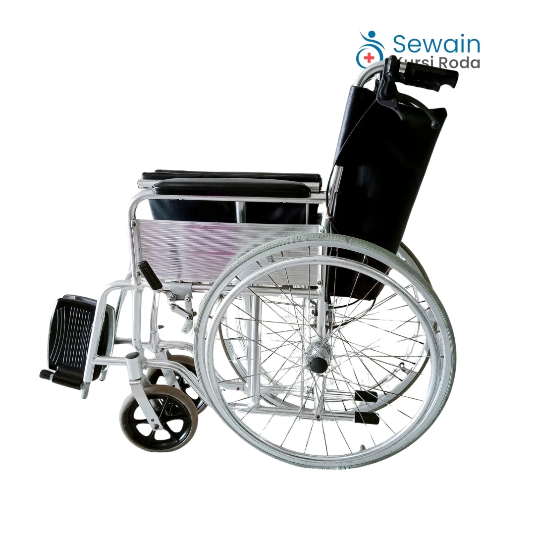 (SECOND) KURSI RODA STANDAR RUJI ALUMINIUM (134/FA)