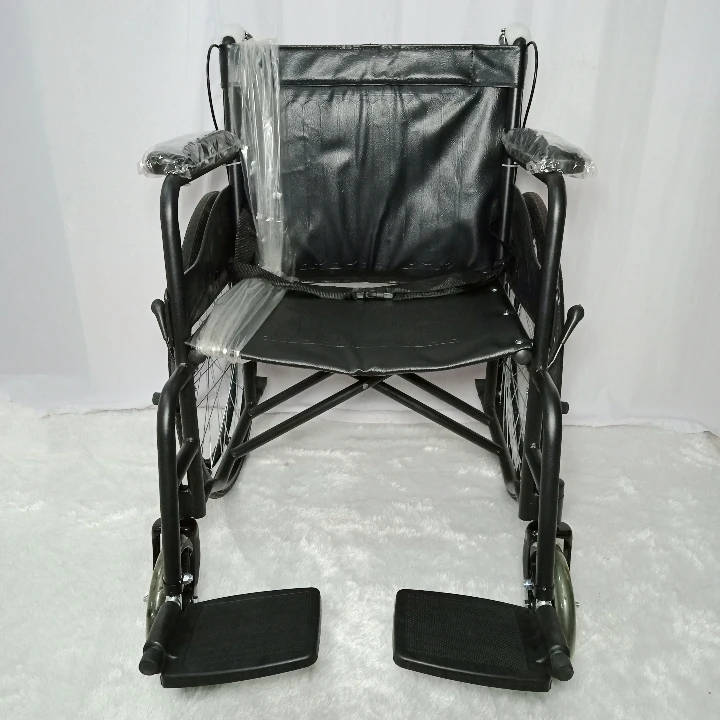 (BARU) KURSI RODA STANDAR RUJI BLACK + HAND BRAKE ONE HEALTH (ZZZ-VA) // SP-XMZ